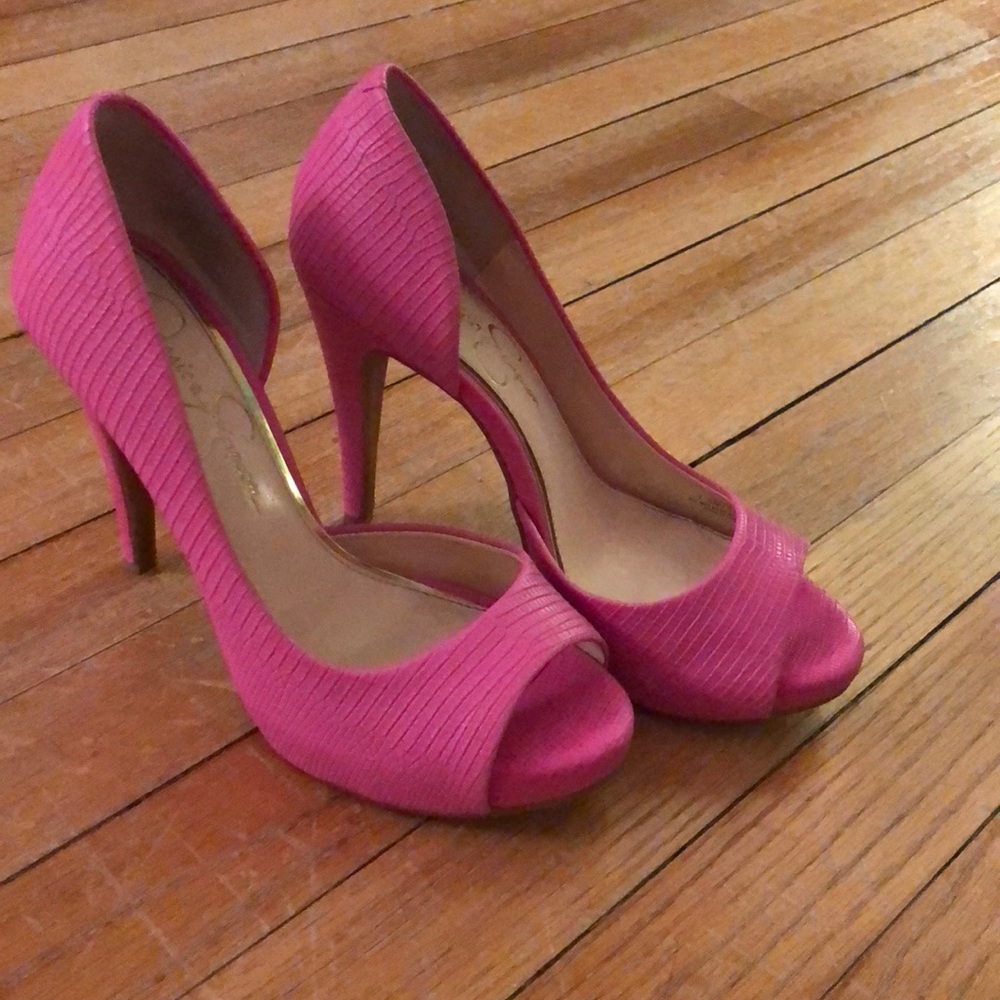 Jessica Simpson peep toe heels 7.5